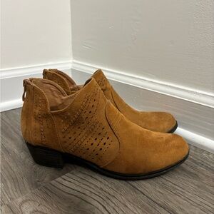 Tan booties